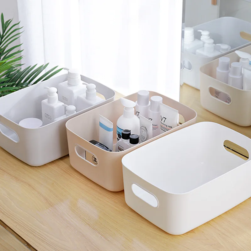 

Portable Desktop Storage Box Clothing Cosmetic Plastic Multifunctional Storage Box Sundries Sorting Box Creative Storage Basket