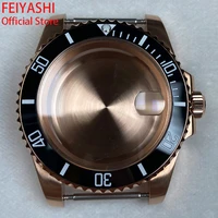 submariner 40mm stainless steel mens rose gold watches case ceramic bezel accessories 28 5mm dial nh35nh36 movement sapphire