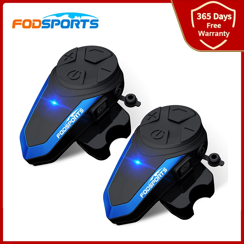 Fodsports BT S3 Мотоциклетный шлем Bluetooth Интерком Гарнитура 3 Riders Intercomunicador Moto Type c Interface