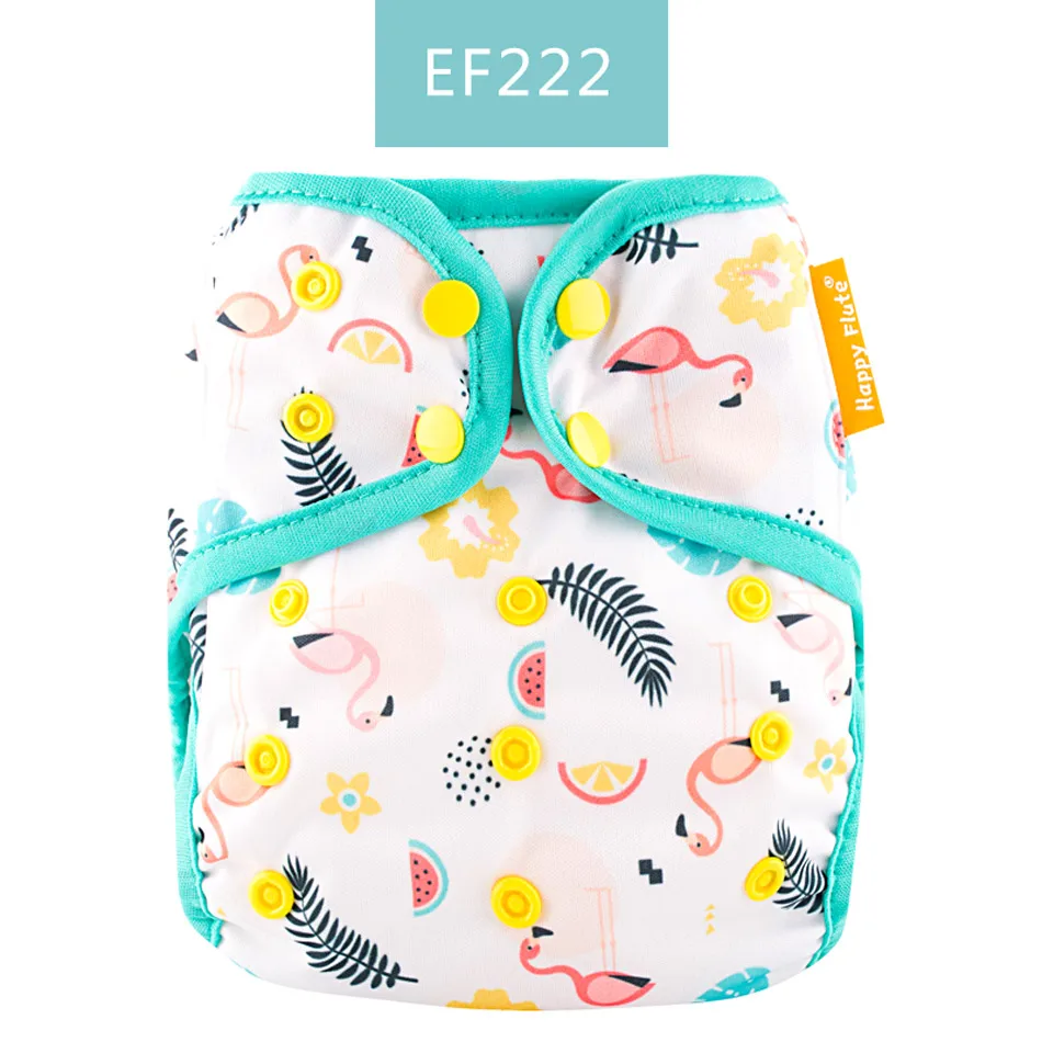 EF222 HappyFlute OS чехол для детских подгузников Новейший цветной переплет водонепроницаемый и многоразовый чехол для подгузников 1 шт - Цвет: EF222