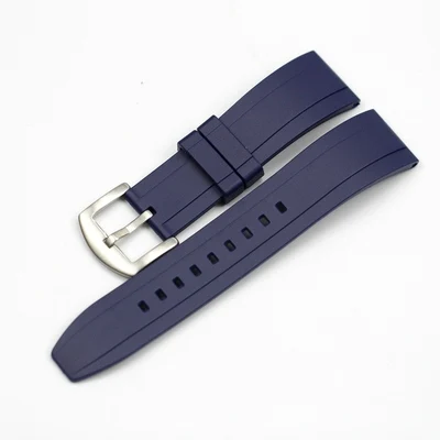 Blue Silver buckle MERJUST 18 мм 20 мм 22 мм 24 мм ремешок Nato из натуральной кожи черный коричневый хаки ремешок для часов zulu браслет для DW Timex - Цвет ремешка: Blue Silver buckle