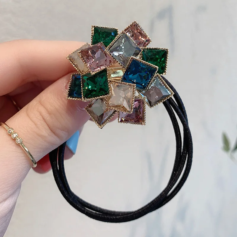 

Maze~Heavy Industry Exquisite Hair Rope Female Simple Temperament Elegant Net Red Tie Hair Rubber Band Ins Hair Jewelry