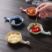 lohas 1pc wheat straw seasoning sauce dish small dish dip bowl side plates butter sushi plate vinegar soy dishes kitchen saucer