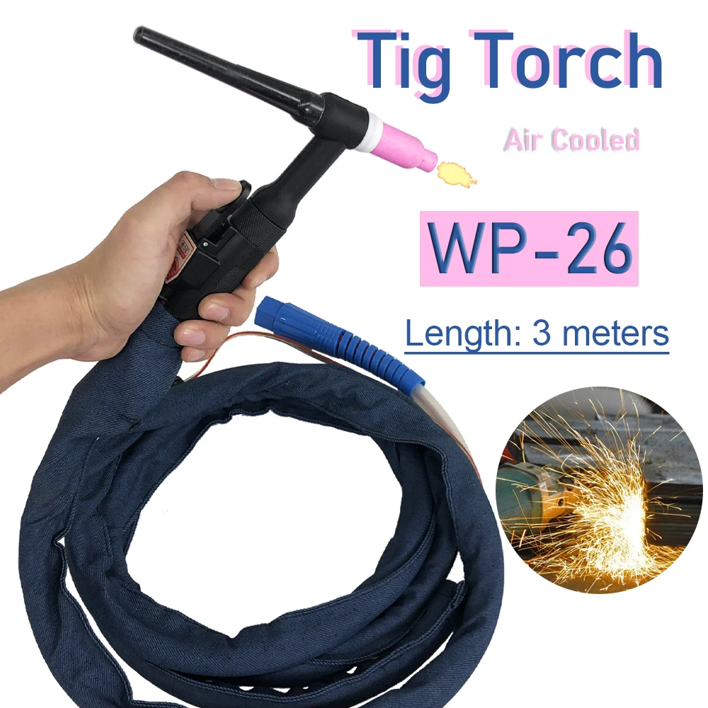 WP 26 TIG сварофонарь газовая электрическая Встроенная резиновая 3 м коннектор 13