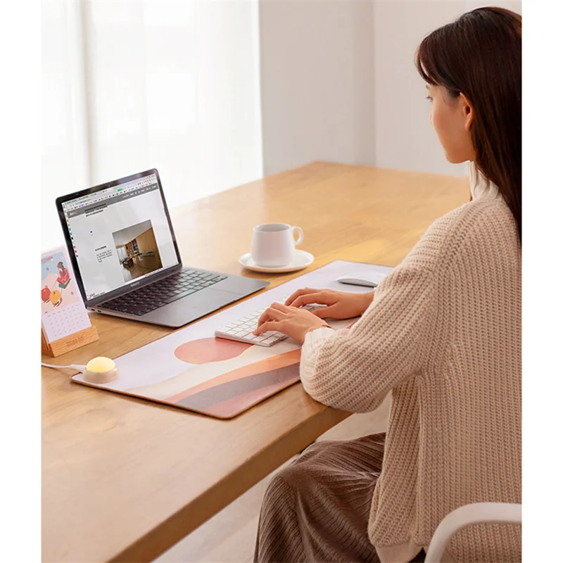 Умный подогреваемый Электрический коврик для офиса Настольный мыши зимний