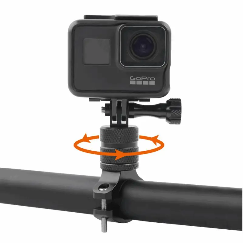 Кронштейн из алюминиевого сплава для GoPro Hero 10 9 8 7 6 Insta360 вращающийся на 360 ° |