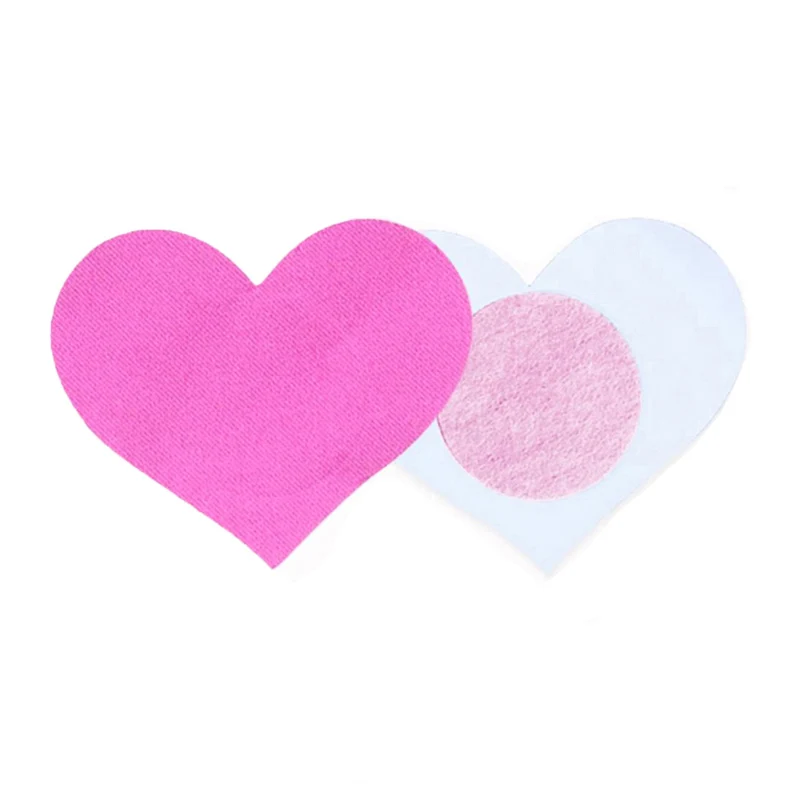 Одноразовые наклейки на соски для женщин 1 пара сосок в форме сердца | Женская