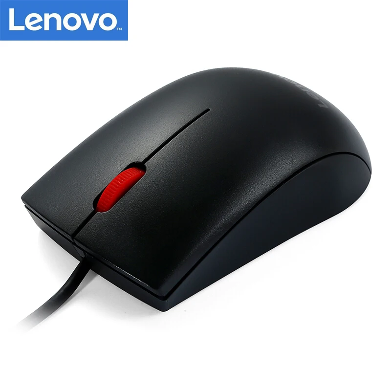 Lenovo оригинальная мышь M120Pro Проводная оптическая с 1000 dpi красный резиновый ролик