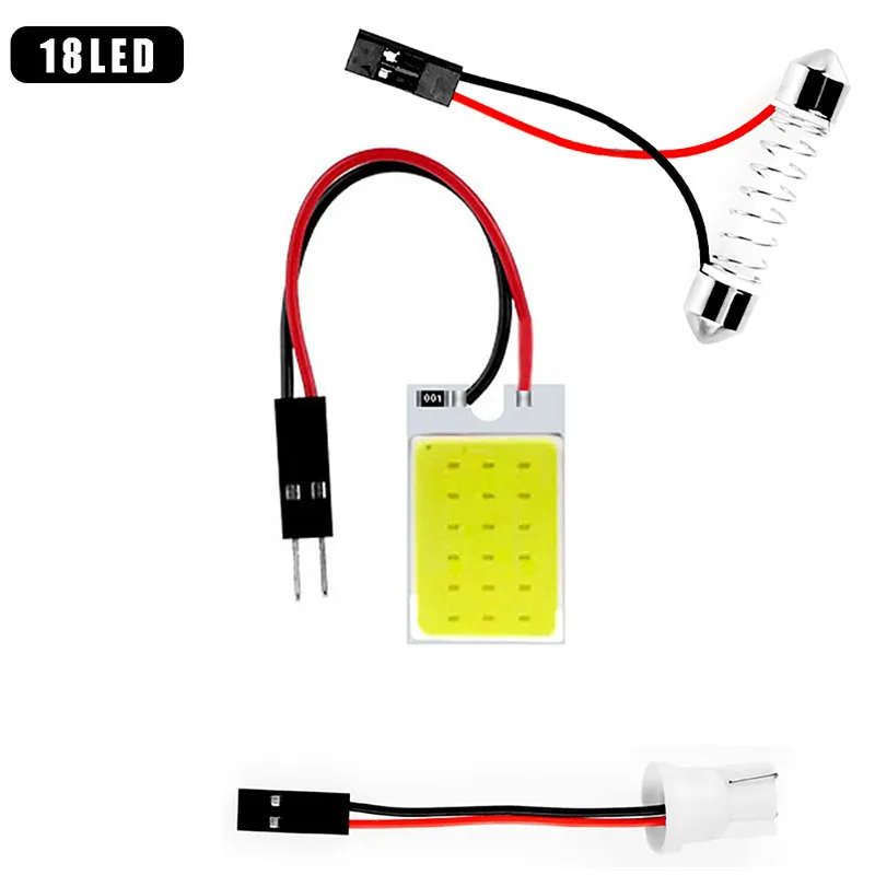 

Светодиодная панель w5w со светодиодной панелью, лампа для чтения карты, COB лампа салона автомобиля, ластона 31 мм, 36 мм, 39 мм, 41 мм, адаптер T10 168, 194, 1 шт.
