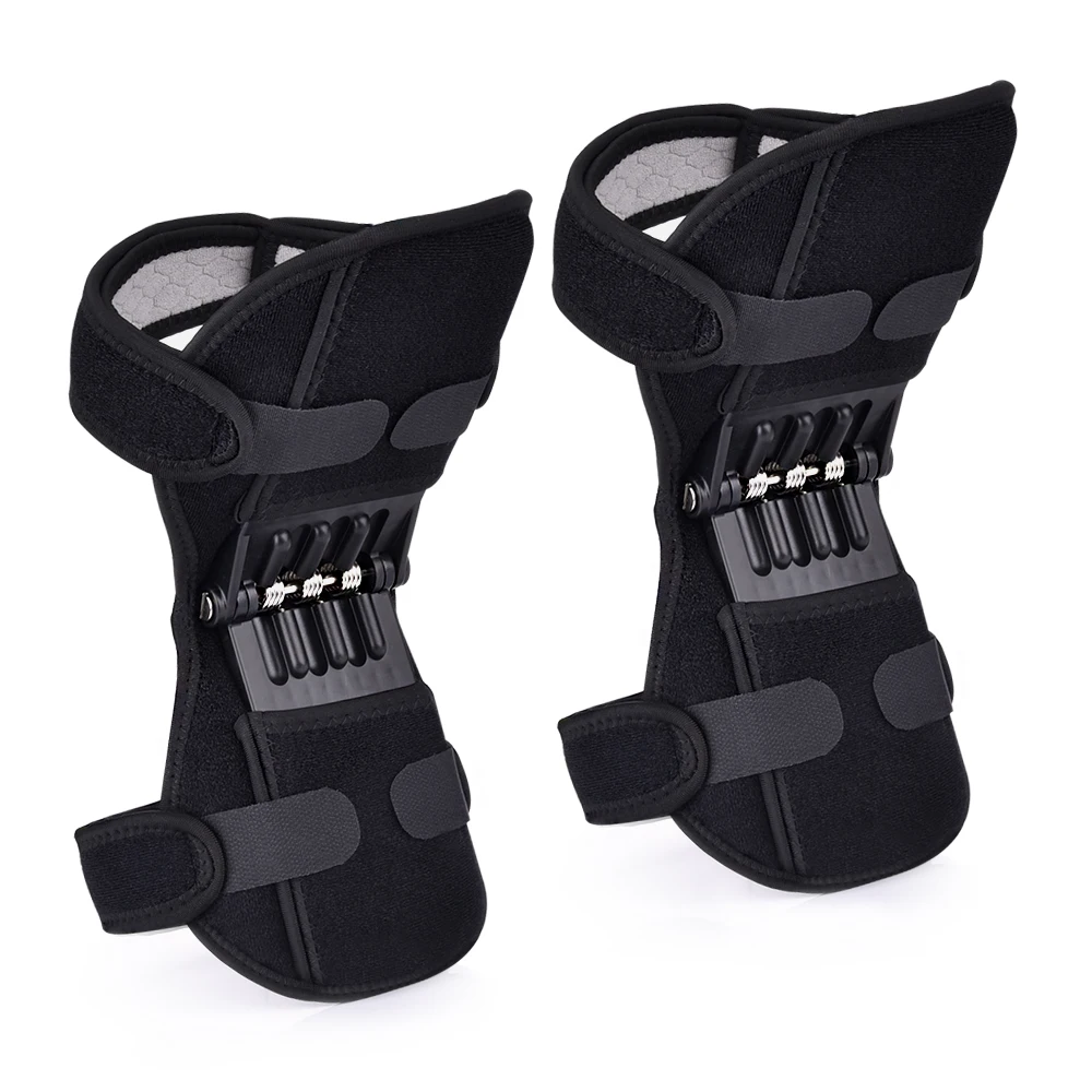 

Adjustable Pressurized Knee Brace Knee Support with Side Stabilizers for Recovery Aid Patellar Tendon Arthritis Basketball