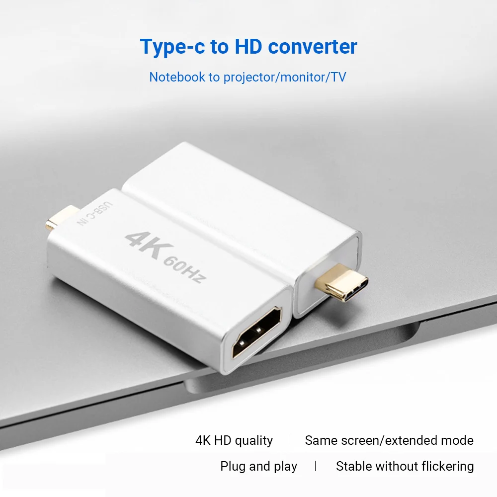 

Адаптер Type-C, 4k, 60 Гц, HD, Type C, штекер на HDMI