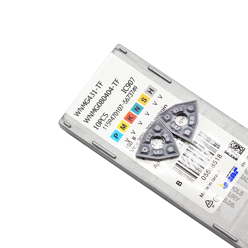 10 шт. WNMG080404 TF IC907 токарные инструменты для наружной обточки карбидная вставка
