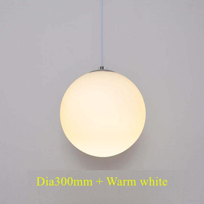 Современный скандинавский матовые стеклянные шаровые подвесные светильники