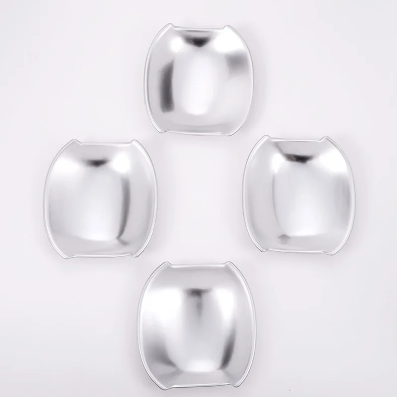 Стильная хромированная Серебристая накладка на дверную ручку автомобиля из