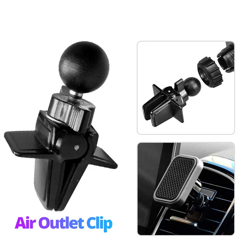 ankndo car phone holder base universal 17mm ball air vent dashboard hook stick magnetic gravity mount stand in support bracket free global shipping