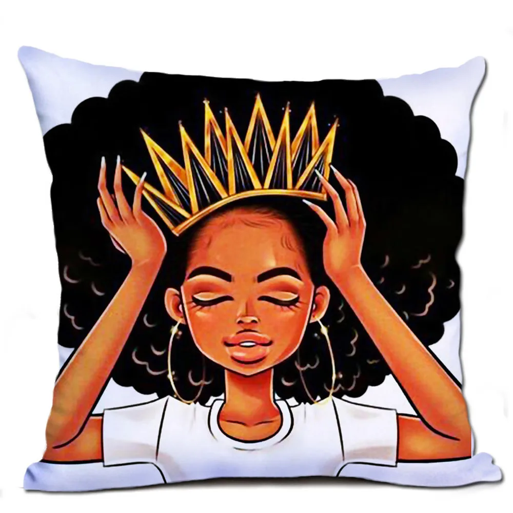 Мультяшная наволочка с принтом персонажа подушка милым выражением Полиэстер