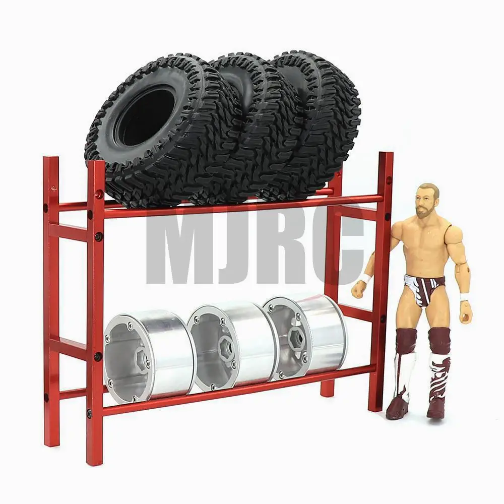 Алюминиевые RC Легковые шины стеллаж для хранения колеса полка 1/10 Масштаб