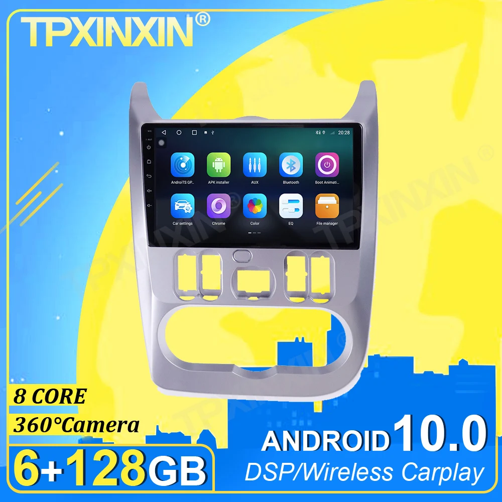 

PX6 IPS Android 10.0 6+128G Carplay 360 Camera For Renault Logan 2009-2013 Multimedia Player Radio Tape Recorder Video Navi GPS