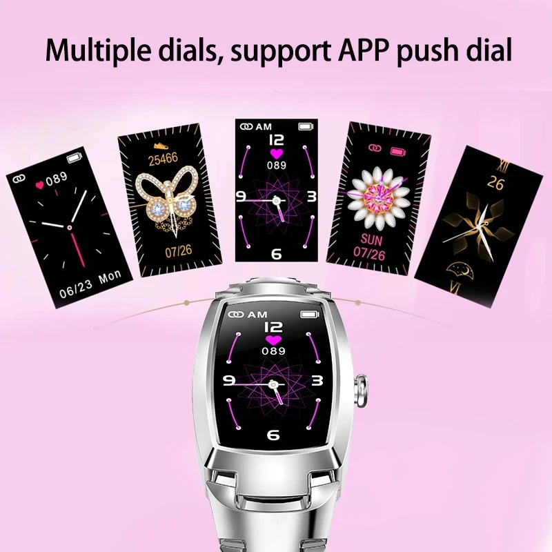 

2021 New Fashion Bluetooth Smart Watch Women Waterproof Heart Rate Monitor Call Reminder Fitness Bracelet Wristband Android IOS