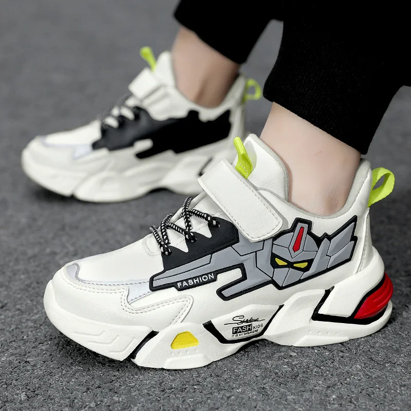 

Осень 2023, детская повседневная обувь, легкие кроссовки для мальчиков 5, 7, 9, теплые кожаные повседневные спортивные туфли для мальчиков на флисе, зимняя детская обувь