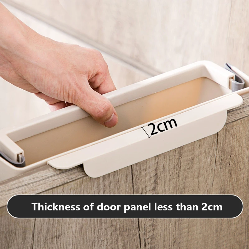 Folding Waste Bin Kitchen Cabinet Door Hanging Trash Wall Mounted can for Bathroom Toilet Storage | Дом и сад