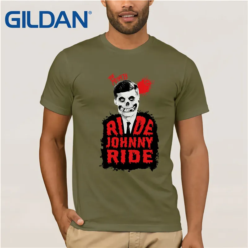 Мужская хлопковая футболка с принтом &quotMisfits Ride&quot &quotJohnny свободные хлопковые