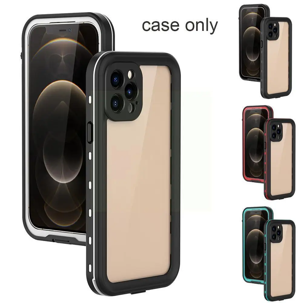 

Genuine Redpepper Waterproof For 12 Pro Max Mini Shockproof Silicone Transparent Armor Cover Fashionable W0m6