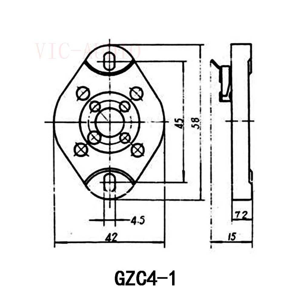 2 шт. 4 шпильки для поделок керамические GZC4 1 вакуумной трубки 2A3 300B FU 811 274A 572B