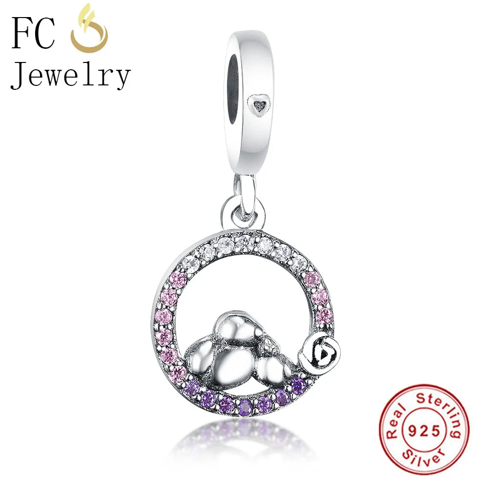 FC ювелирные изделия подходят оригинальный бренд шармы браслет 925 серебро птицы