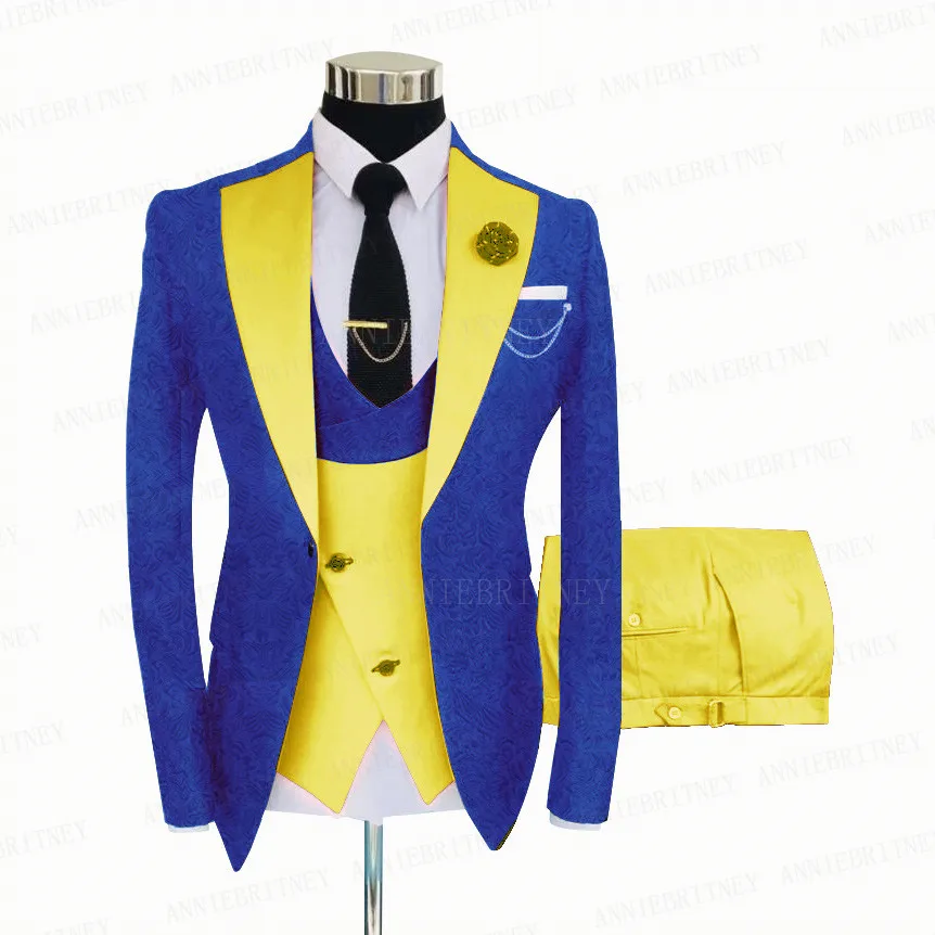 Jacquard Blazer Suit Jacket 