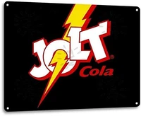srongmao jolt cola logo pop cola soda store advertising retro wall decor metal tin sign 8x12in