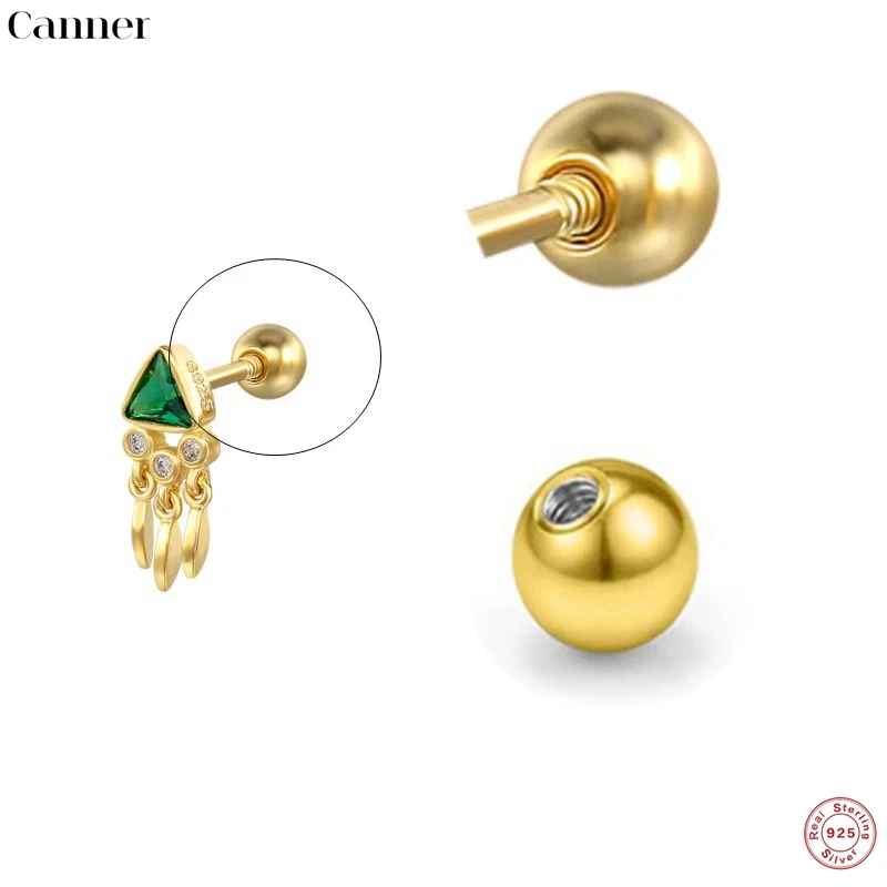 

Заглушки для сережек Canner из серебра 925 пробы, 6 шт./компл.