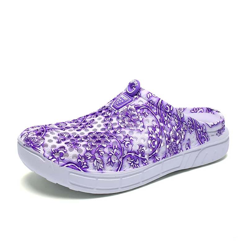 

New Summer Aqua Shoes Women's Outdoor Hollow Out Beach Water Flats Slip On Breathable Lightweight Sandals Shoes Zapatos Hombre