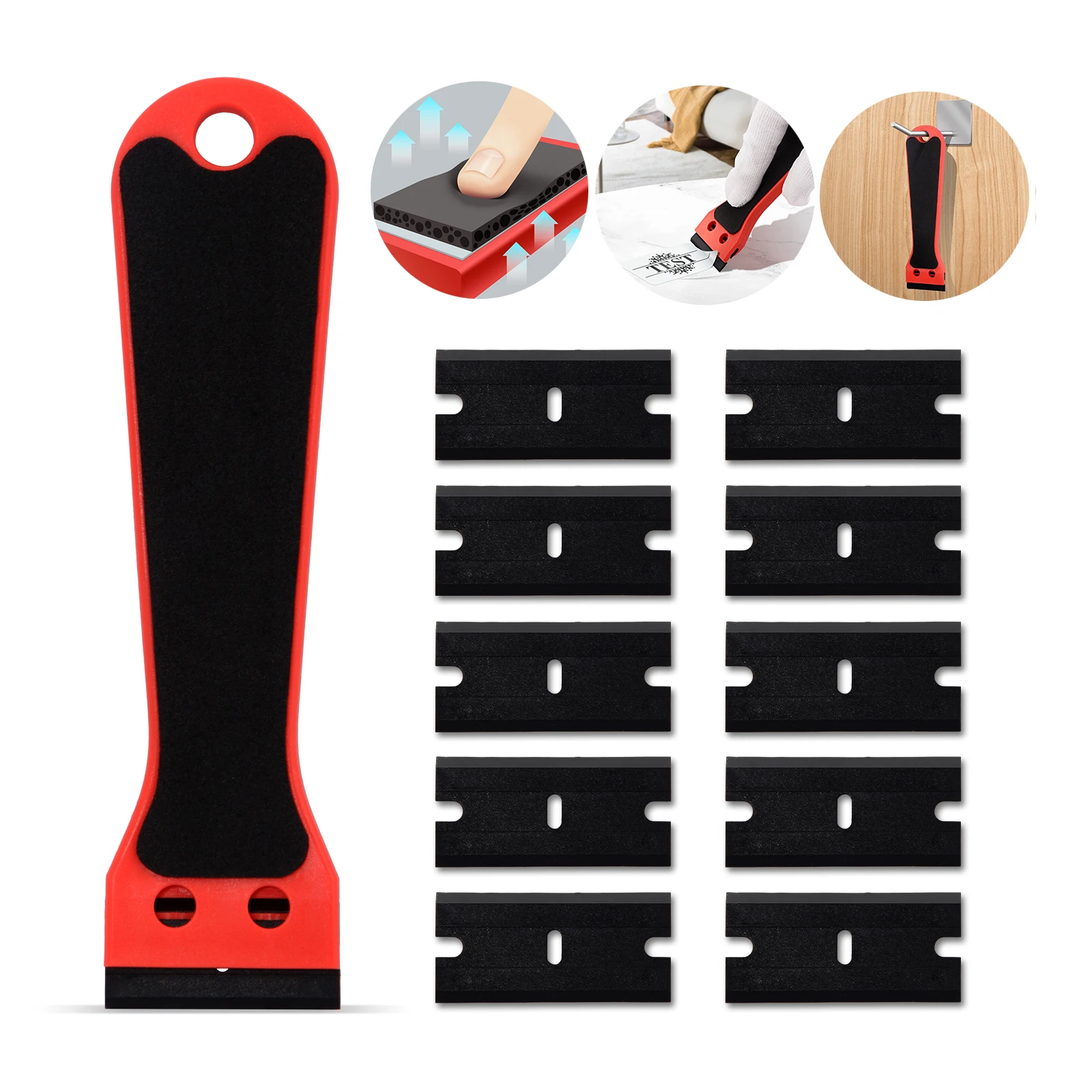 FOSHIO Бритва для удаления пленки из углеродного волокна скребок чистого бритья + 10