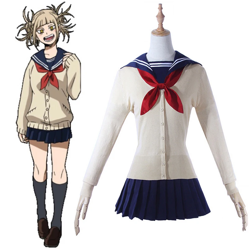 

Anime My Hero Academia Cosplay Costumes Himiko Toga Cosplay Costume Sailor Suit Halloween Party Women Boku No Hero Academia