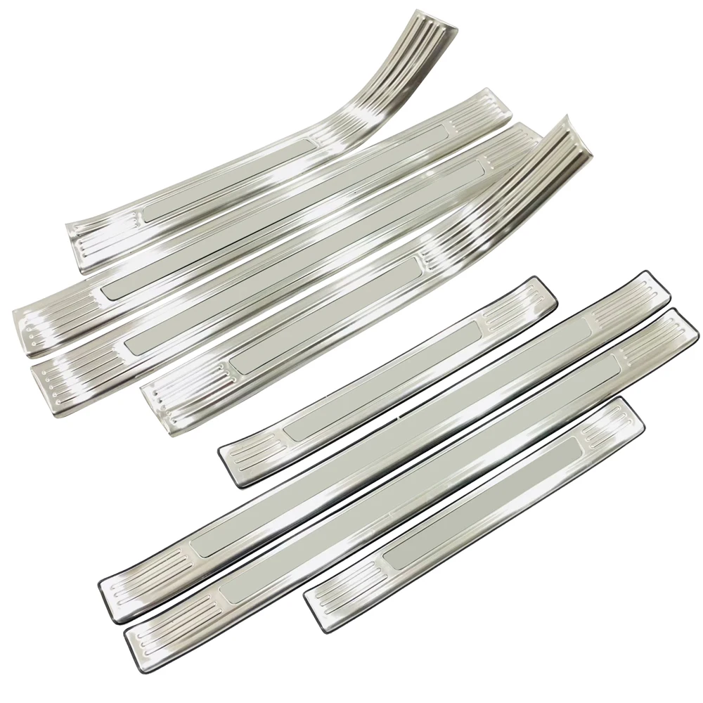 

Car Door Sill Scuff Plate For Nissan NP300 Navara D23 2015 -2019 Guards Door Sills Strip Protector Stickers Stainless Steel