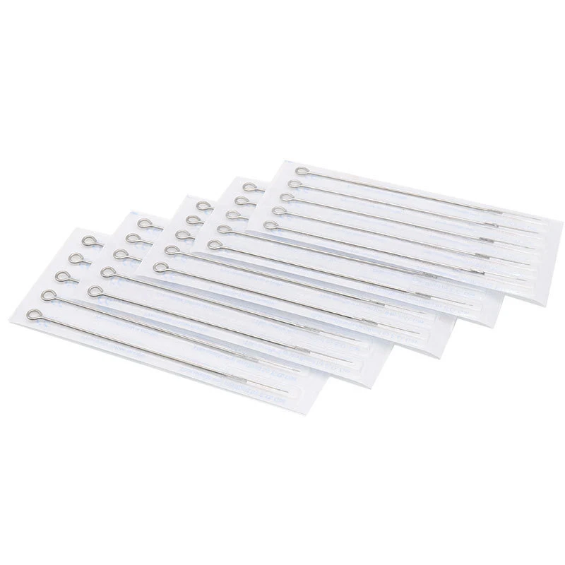 

50Pcs Disposable Tattoo nds Stainless Steel Tips Assorted for Tattoo Machine