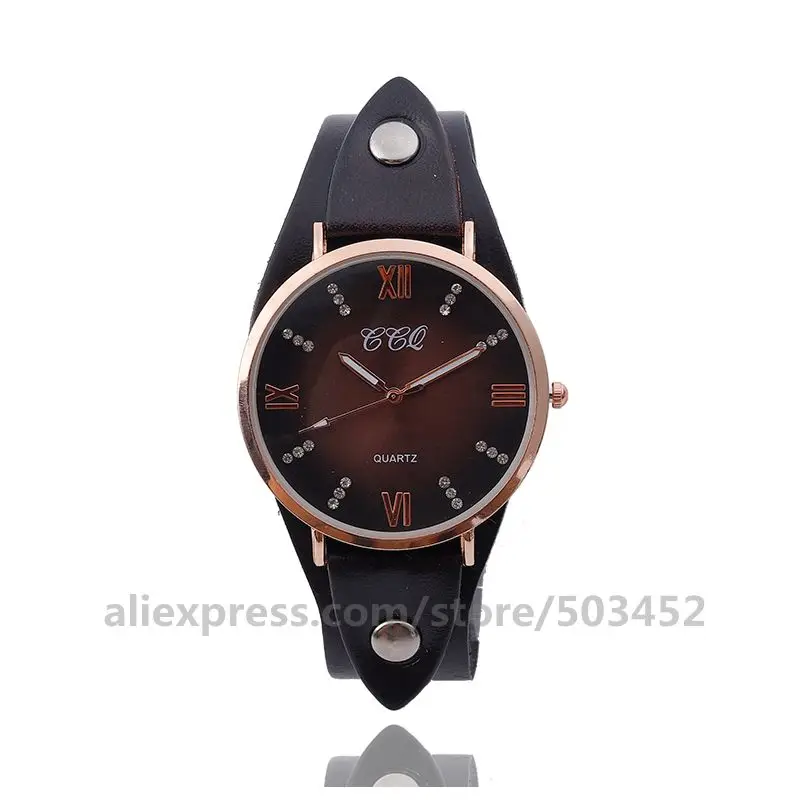 100 шт./лот CCQ 92016 Relojes Para Mujer повседневные аналоговые кварцевые часы из натуральной