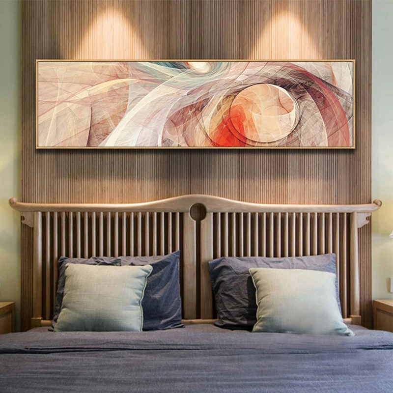 Настенная картина CHENFART большого размера красная абстрактная облако на холсте