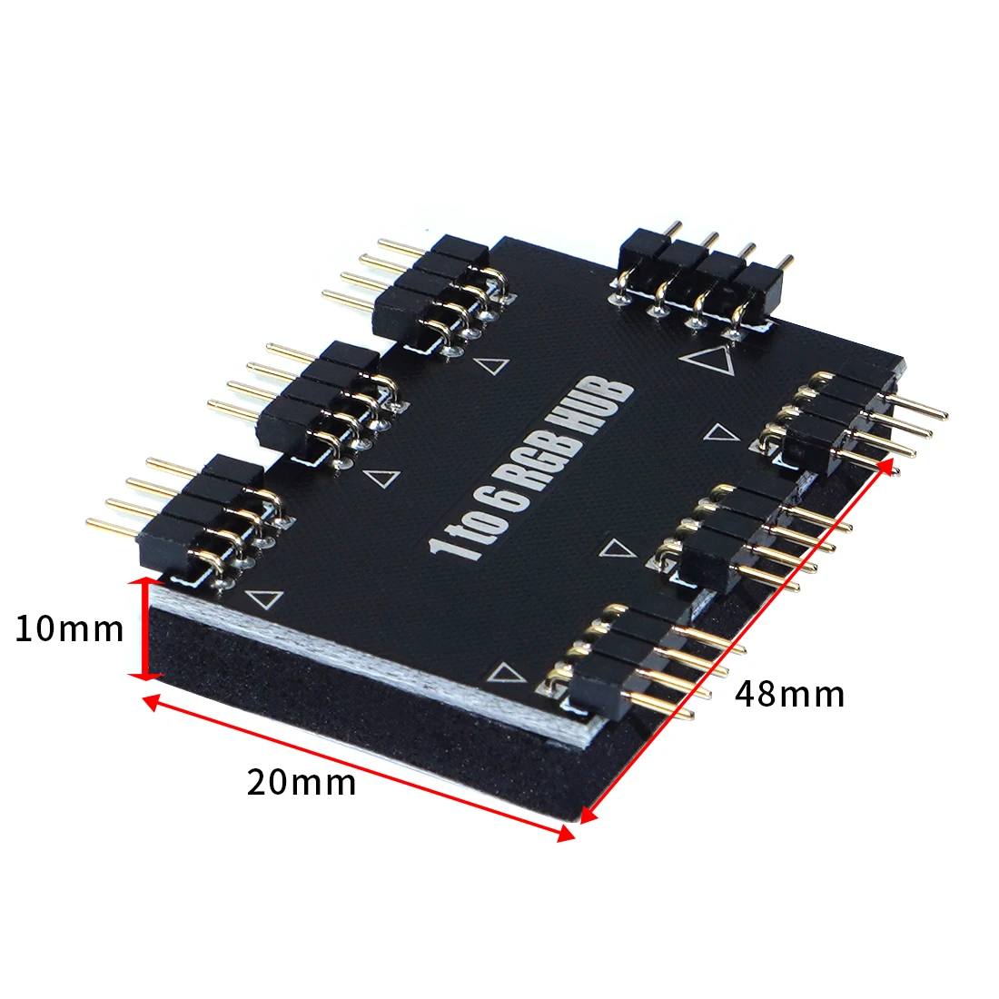5 в 3Pin / 12 В 4-контактный компьютер материнская плата от 1 до 6 RGB вентилятор