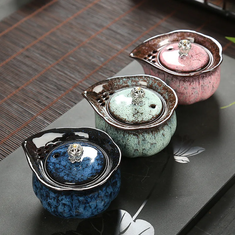 Керамическая кастрюля для печенья домашняя с глазурью одиночный чайный горшок