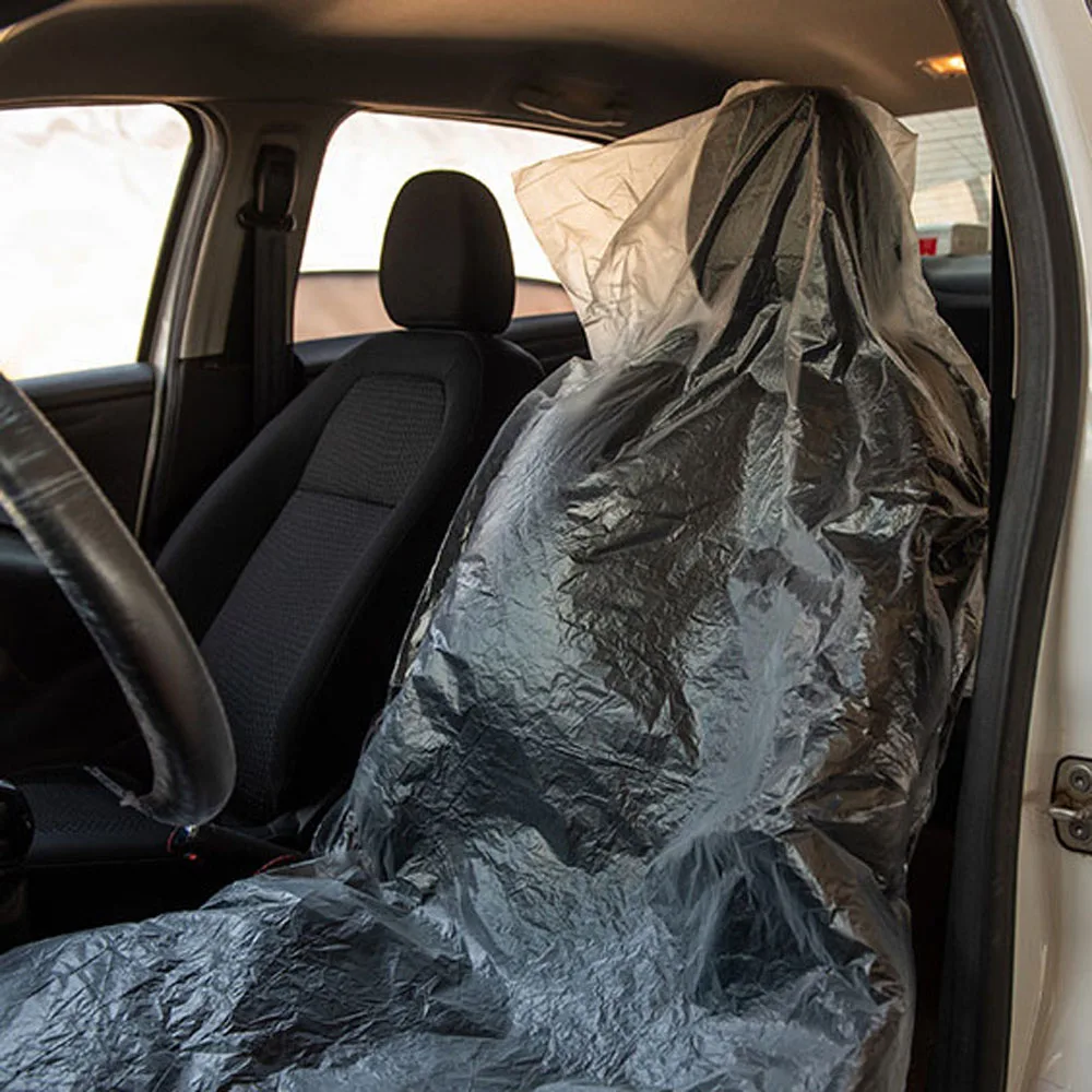 100 шт. универсальные одноразовые чехлы на сиденья автомобиля из