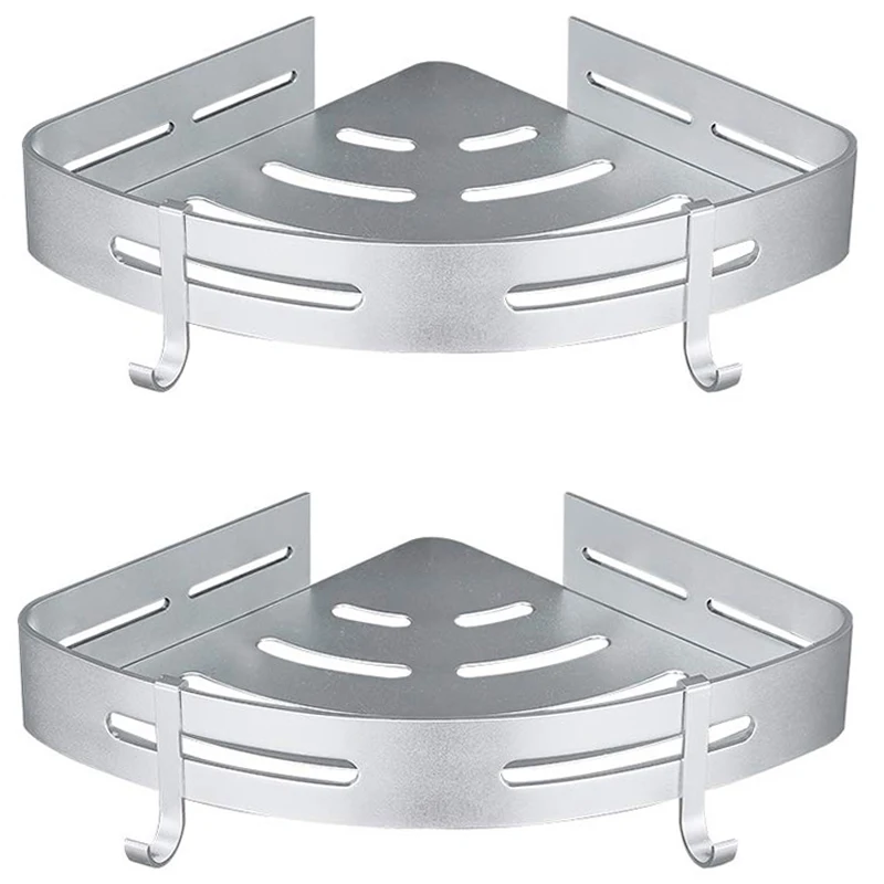 Душевая угловая Caddy ванная душевая полка с двумя крючками самоклеящаяся клеем