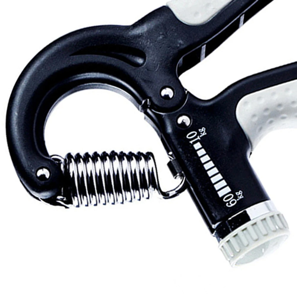 

R-Shape Adjustable Countable Hand Grip Strength Exercise Strengthener Gripper Spring Finger Pinch Carpal Expander