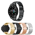 Ремешок из нержавеющей стали для Samsung Galaxy wacth 4Classic3Active 246 мм42 мм, браслет для Gear S3 Frontier Huawei GT2Pro, 20 мм22 мм