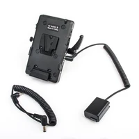 fotga v mount power supply systerm d tap battery plate adapter dc coupler with np fw50 for broadcast slr hd camera