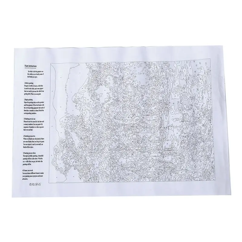 Картина масляной краской по номерам diy картина водопад рисование на холсте