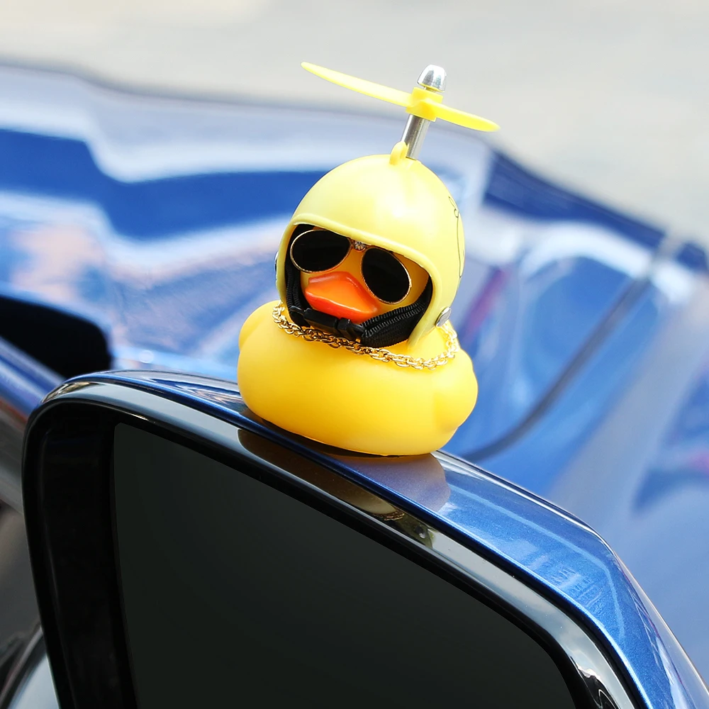 Шлем с разбитым ветром маленькая Желтая утка автомобильные аксессуары для Subaru