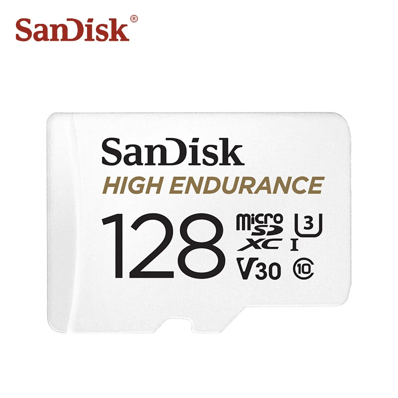 128 ГБ SanDisk карта вождения 32 Гб 64 Гб 128 ГБ 256 ГБ высокая выносливость Micro SD карта C10 V30 карта памяти TF карты видео мониторинг - Емкость: 128 ГБ