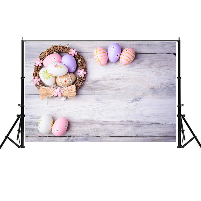 

WHISM Easter Theme Photography Background Cloth 5*3 Feet Oil Painting Cloth Home Decoration Painting Photo Cloth